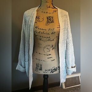 White BKE Cardigan With Pockets